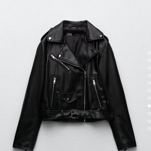 Zara — Faux Leather Jacket